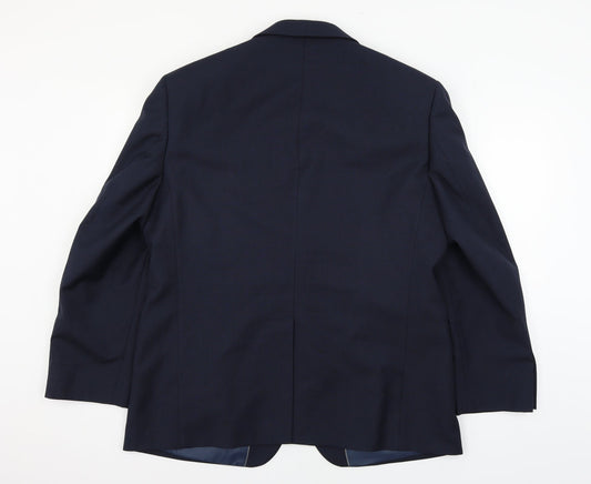 Mens UK Size XL Marks and Spencer Regular Blue Suit Jacket