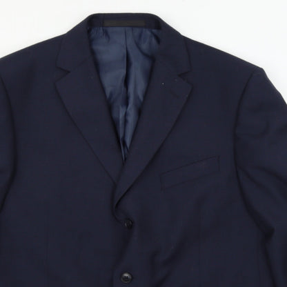 Mens UK Size XL Marks and Spencer Regular Blue Suit Jacket