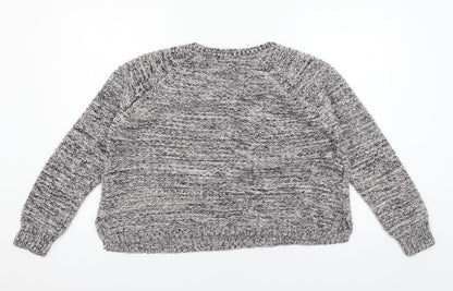 Womens UK Size 14 Papaya Grey Pullover Jumper