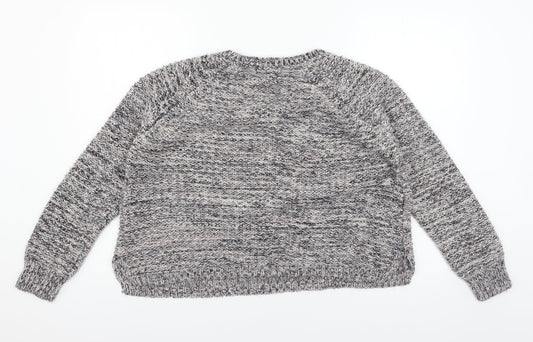 Womens UK Size 14 Papaya Grey Pullover Jumper