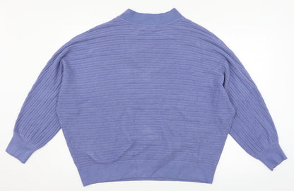 Nutmeg Womens Blue  Knit Pullover Jumper Size 20