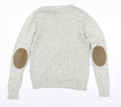 Cedar Wood State Mens Ivory  Knit Pullover Jumper Size S