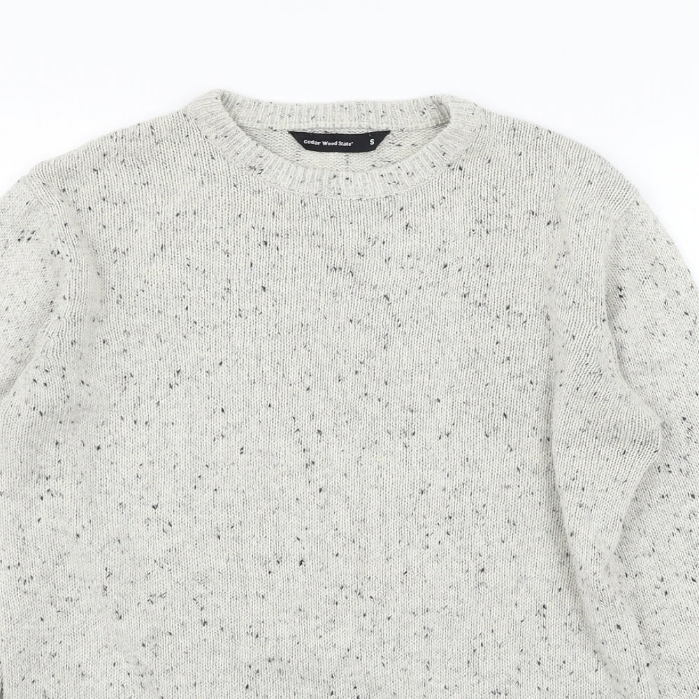 Cedar Wood State Mens Ivory  Knit Pullover Jumper Size S