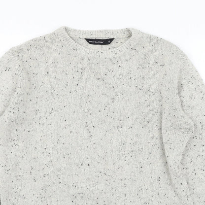 Cedar Wood State Mens Ivory  Knit Pullover Jumper Size S