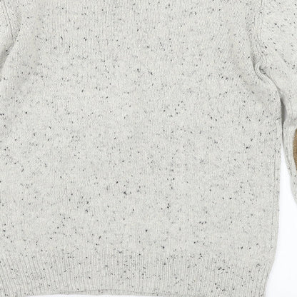 Cedar Wood State Mens Ivory  Knit Pullover Jumper Size S