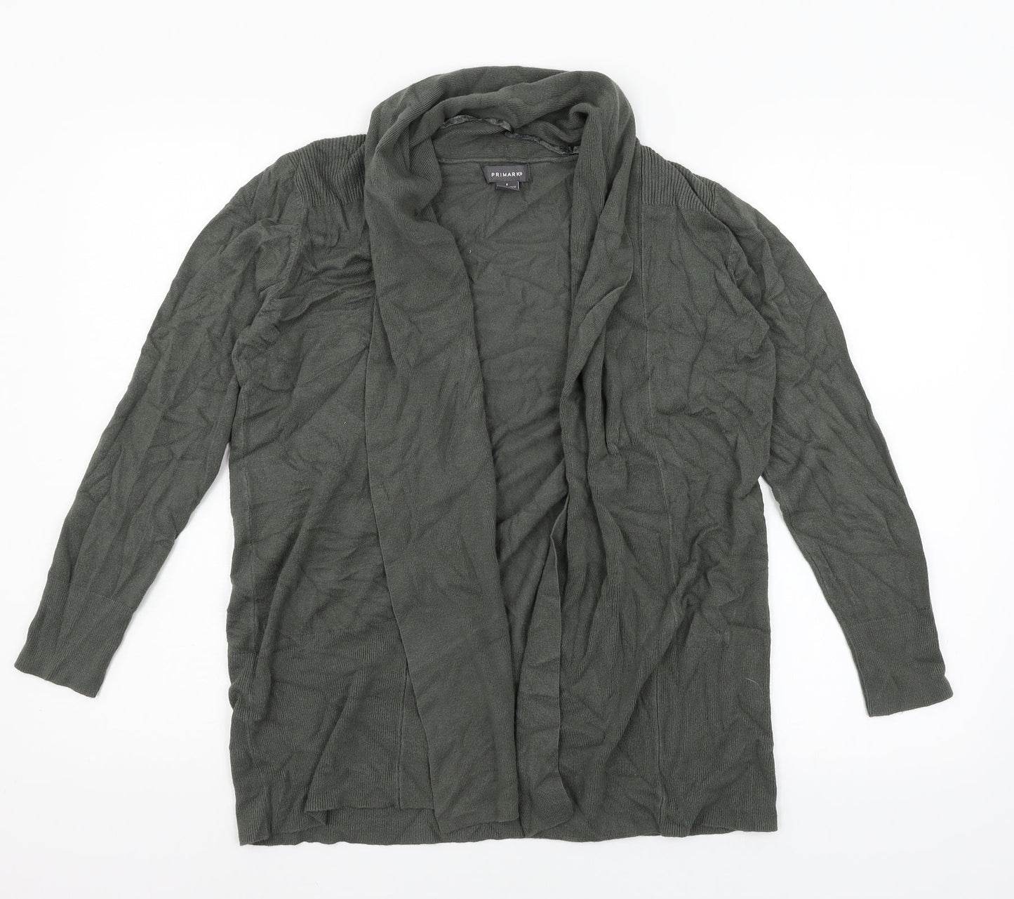 Primark Womens Green  Knit Cardigan Jumper Size 10