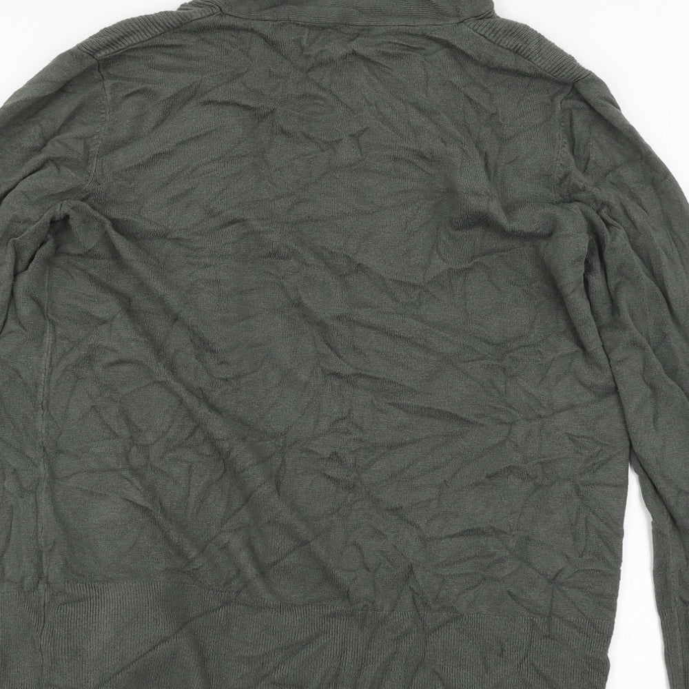 Primark Womens Green  Knit Cardigan Jumper Size 10