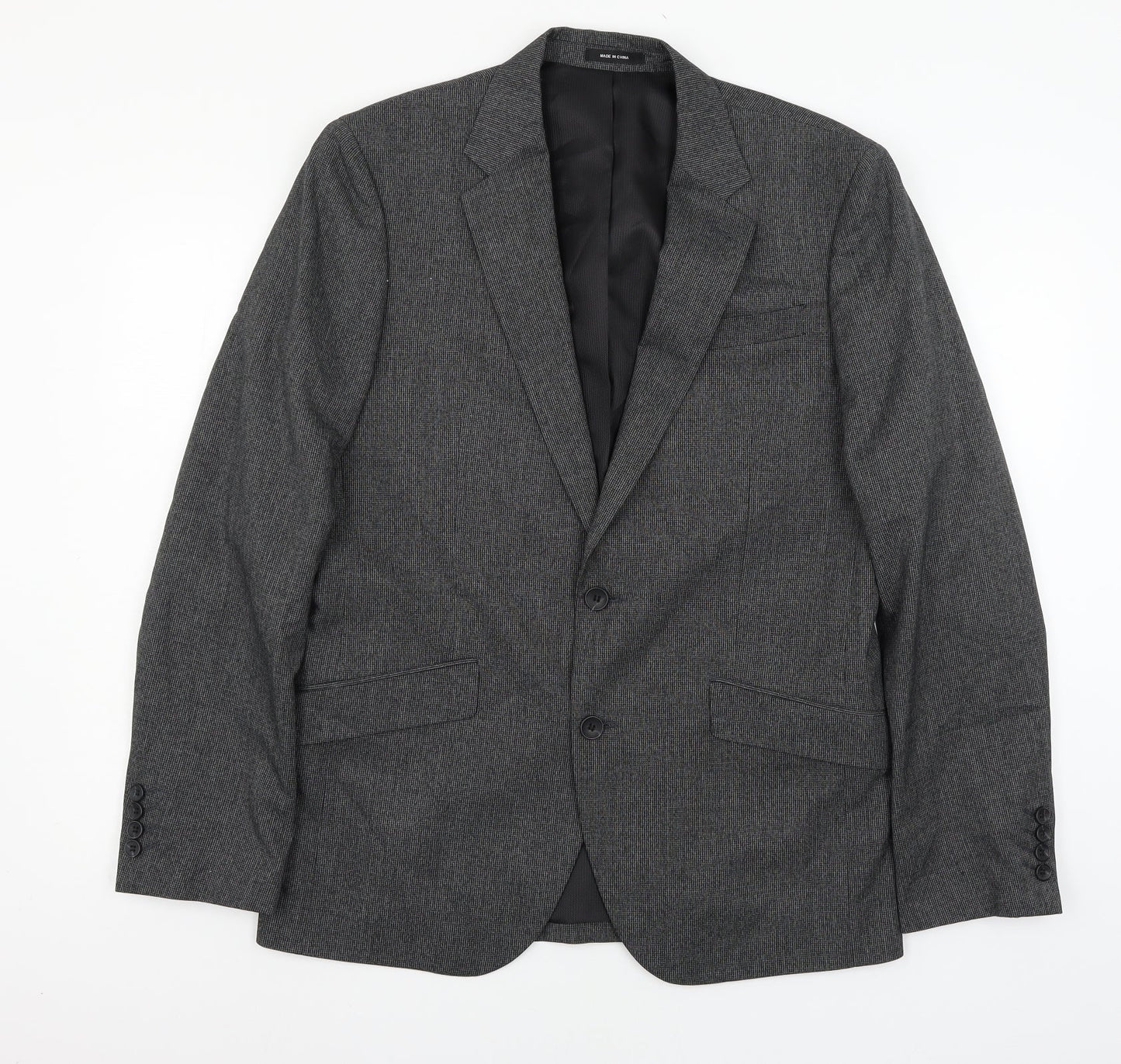 Mens UK Size L Cedar Wood State Regular Grey Suit Jacket