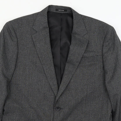 Mens UK Size L Cedar Wood State Regular Grey Suit Jacket