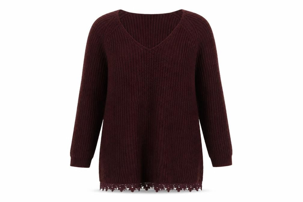 Womens UK Size 10 Dorothy Perkins Purple Pullover Jumper