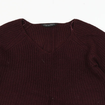 Dorothy Perkins Womens Purple  Knit Pullover Jumper Size 10