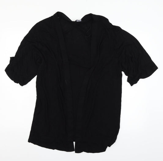 F&F Womens Black  Jersey Cardigan Jumper Size 10