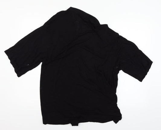 F&F Womens Black  Jersey Cardigan Jumper Size 10