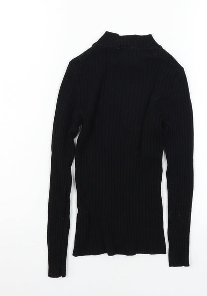Primark Womens Black  Knit Pullover Jumper Size 6