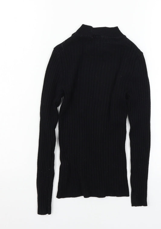 Primark Womens Black  Knit Pullover Jumper Size 6