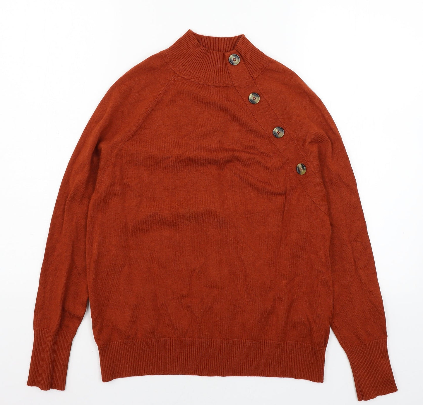 Womens UK Size 12 M&Co Brown Pullover Jumper