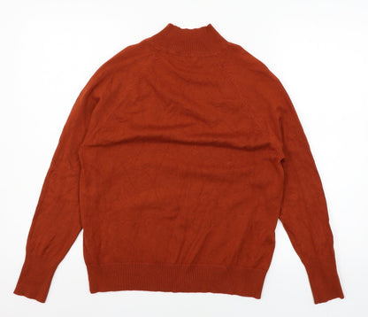 Womens UK Size 12 M&Co Brown Pullover Jumper