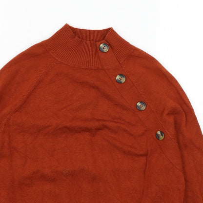 Womens UK Size 12 M&Co Brown Pullover Jumper