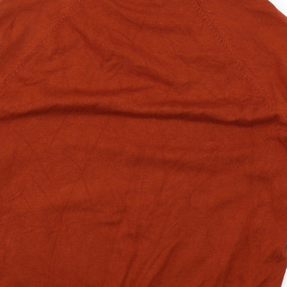 Womens UK Size 12 M&Co Brown Pullover Jumper