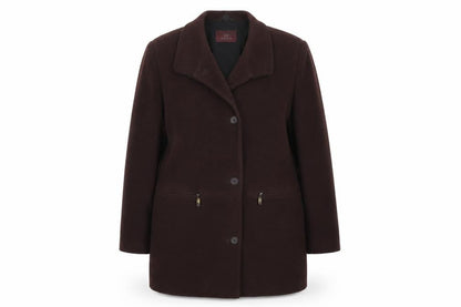 Elementary Womens Red   Overcoat Coat Size 14