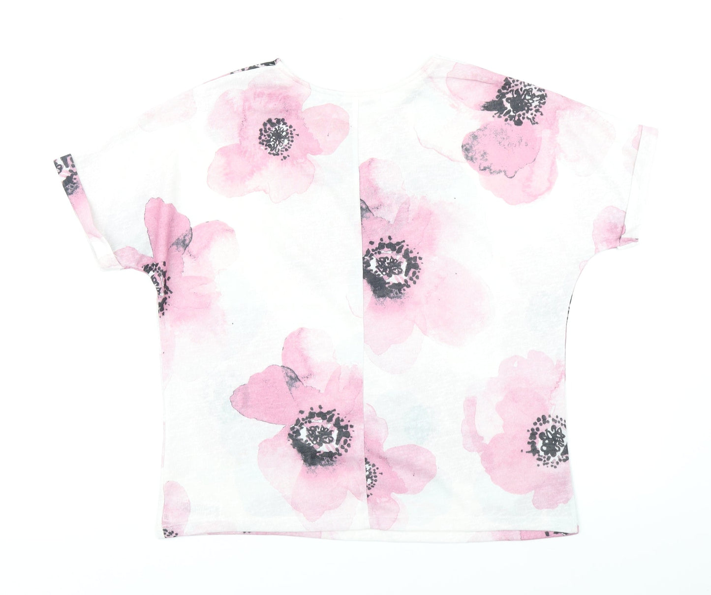 Womens UK Size 10 RJR.John Rocha Ivory Basic T-Shirt