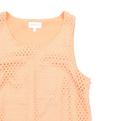 Womens UK Size 12 Apricot Orange Basic Tank