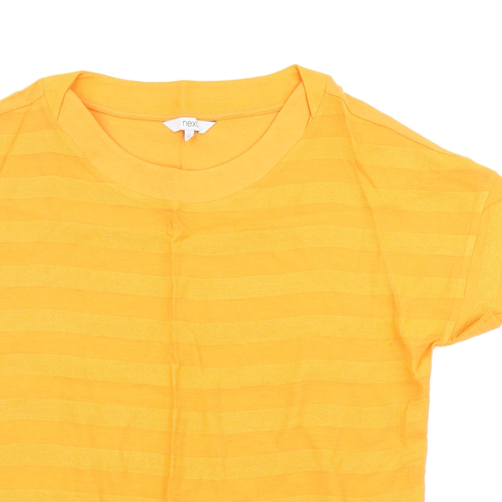 Womens UK Size 10 NEXT Orange Basic T-Shirt