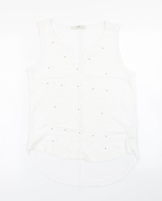George Womens White   Basic Tank Size 8