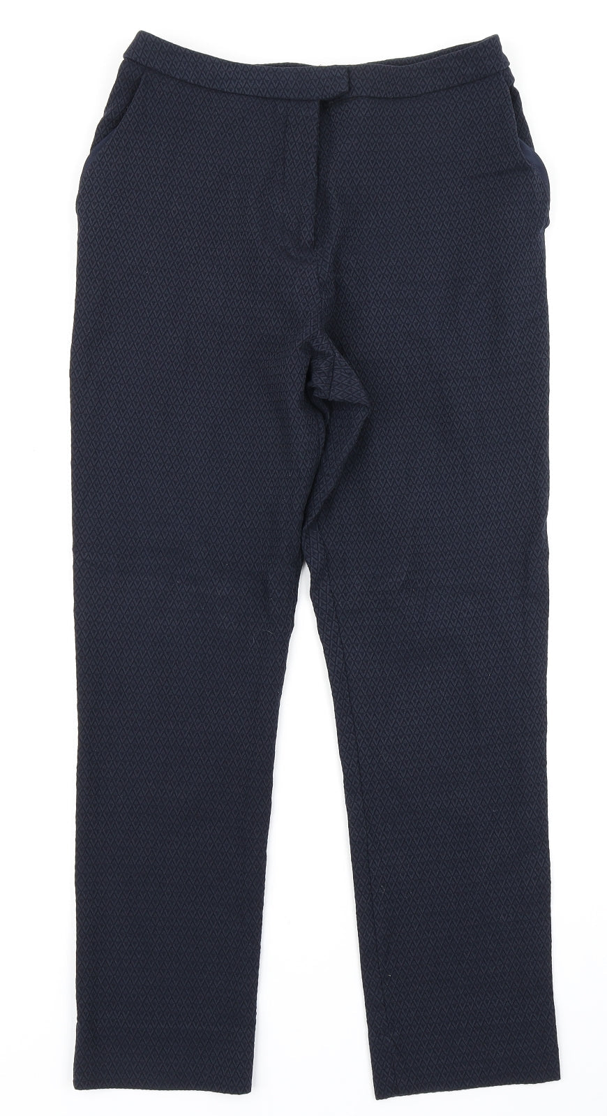 Womens UK Size 10 Preworn Regular Fit  Blue Trousers