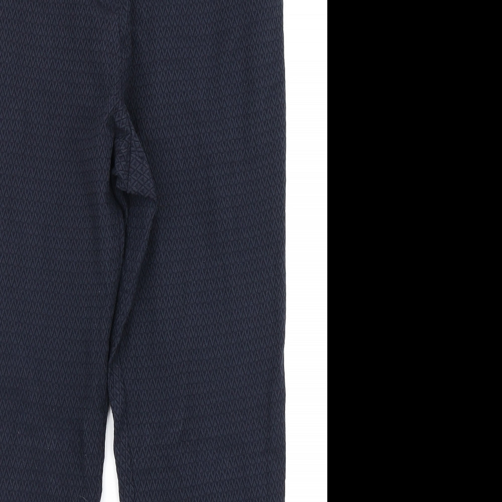 Womens UK Size 10 Preworn Regular Fit  Blue Trousers