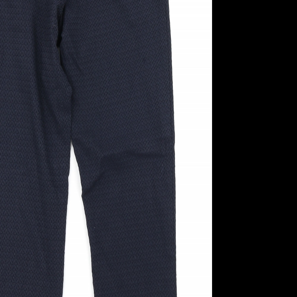 Womens UK Size 10 Preworn Regular Fit  Blue Trousers