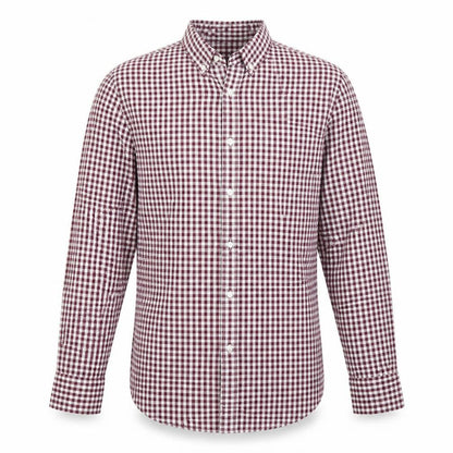 F&F Mens Red Check   Button-Up Size M