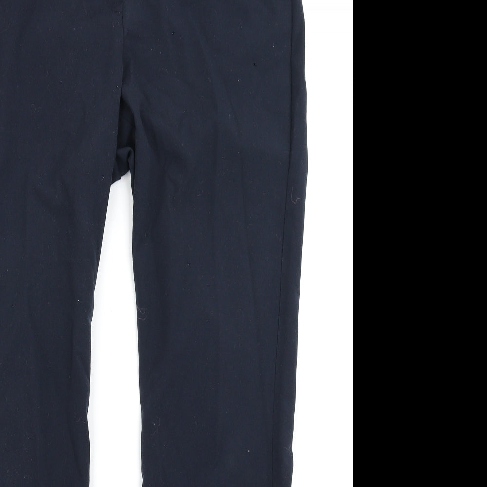 Womens UK Size 10 M&S Collection Regular Fit Dress Pants Blue Trousers