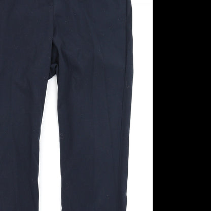 Womens UK Size 10 M&S Collection Regular Fit Dress Pants Blue Trousers