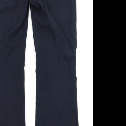 Womens UK Size 10 M&S Collection Regular Fit Dress Pants Blue Trousers
