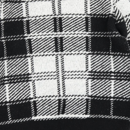 Pep & Co Womens Black Check  Pullover Jumper Size L