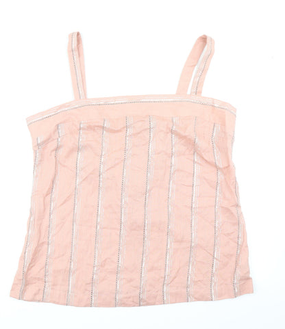 Womens UK Size 18 NEXT Pink Basic Blouse