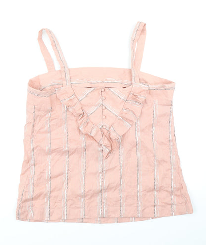 Womens UK Size 18 NEXT Pink Basic Blouse