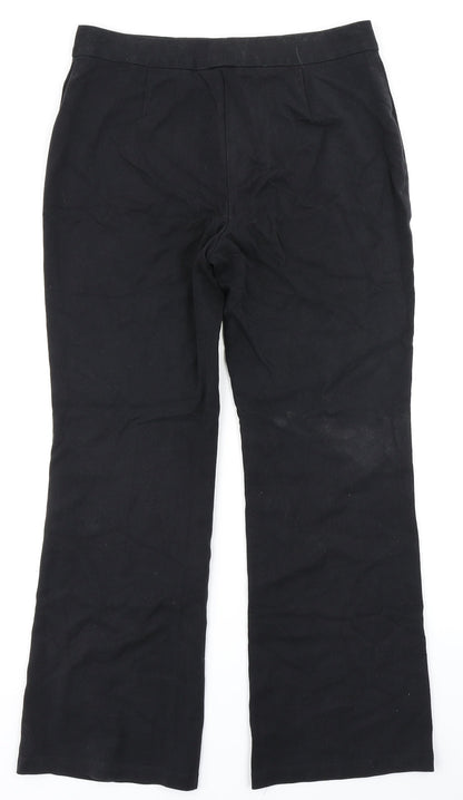 M&S Collection Womens Black   Dress Pants Trousers Size 10 L25 in