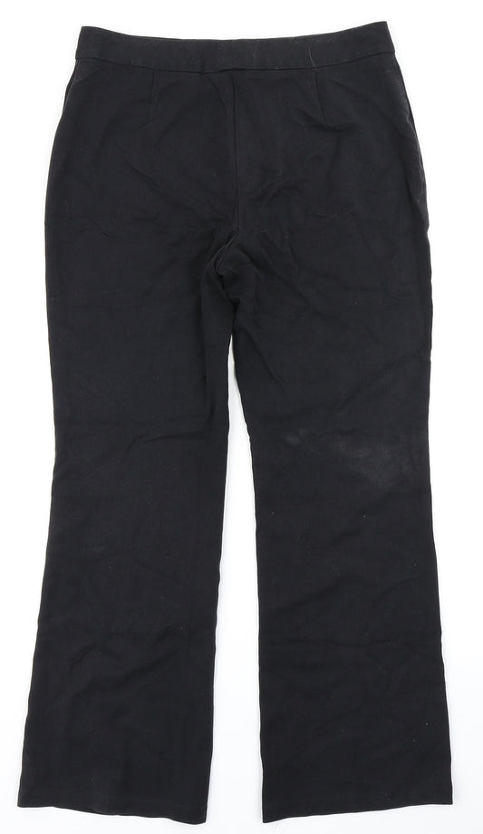 M&S Collection Womens Black   Dress Pants Trousers Size 10 L25 in