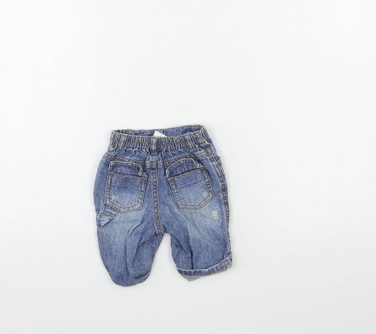 NEXT Baby Blue  Denim Track Pants Jeans Size Newborn