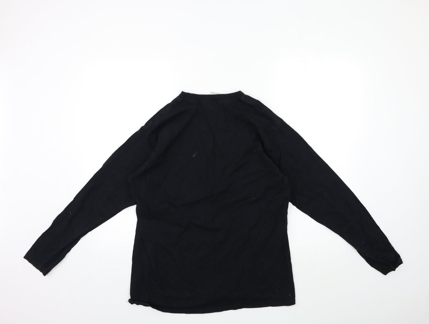 Mens UK Size L Gildan Black  T-Shirt