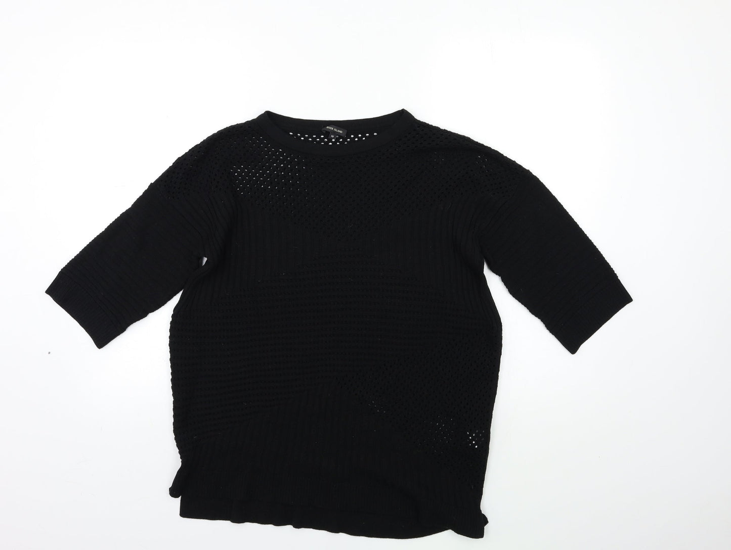 Womens UK Size 10 River Island Black Pullover Jumper