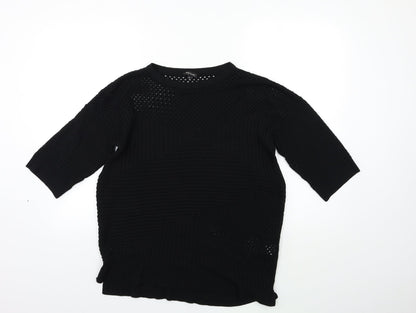 Womens UK Size 10 River Island Black Pullover Jumper
