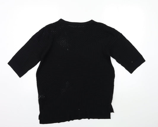 Womens UK Size 10 River Island Black Pullover Jumper