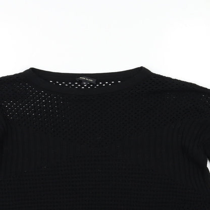 Womens UK Size 10 River Island Black Pullover Jumper