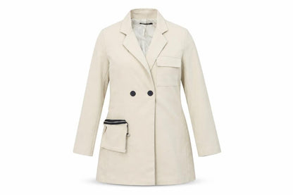 Womens UK Size 10 Boohoo Beige Overcoat