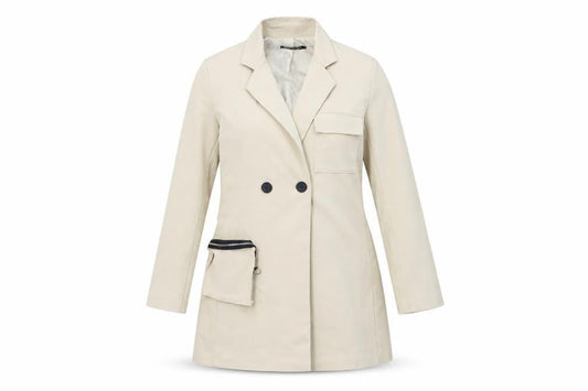 Womens UK Size 10 Boohoo Beige Overcoat