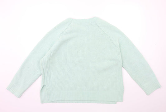 George Womens Blue  Knit Pullover Jumper Size 16