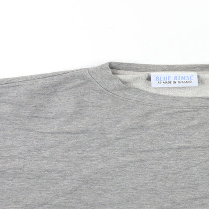 Blue Rinse Mens Grey   Pullover Sweatshirt Size XL